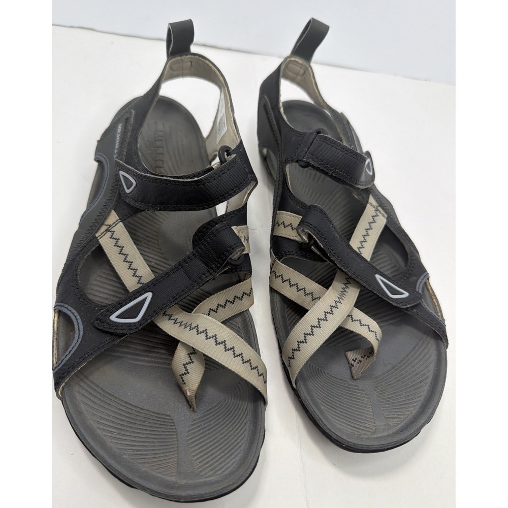 Merrell Aster Womens Sz 8 US Strappy Sport Sandals Black Hiking Flat